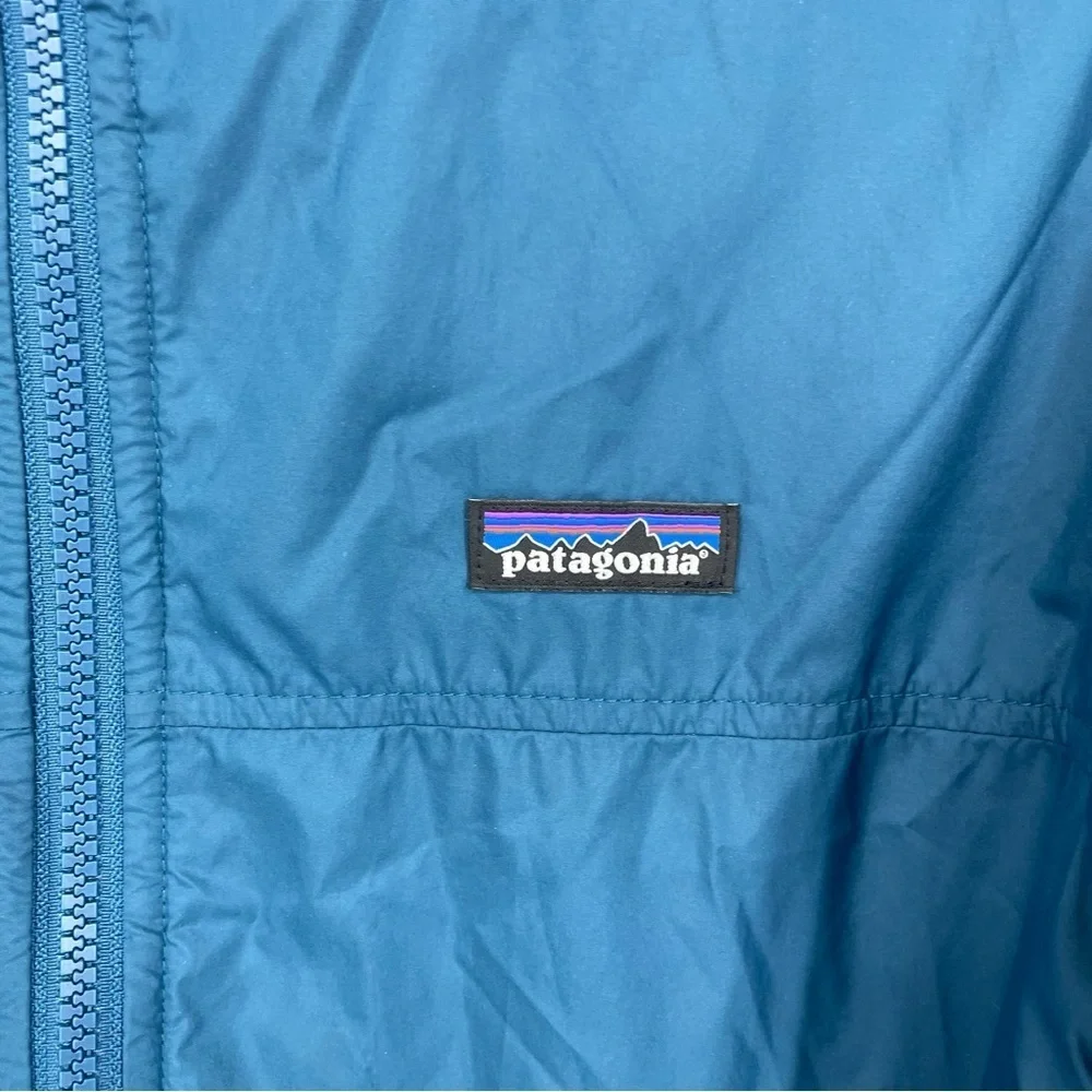 Patagonia‎ boys fleece jacket teal blue Sz XL 14